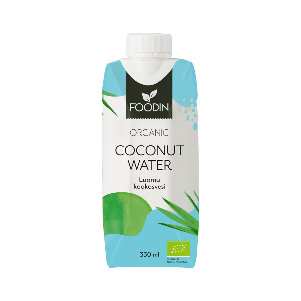 Foodin Kookosvesi, Luomu, 330ml pakkaus