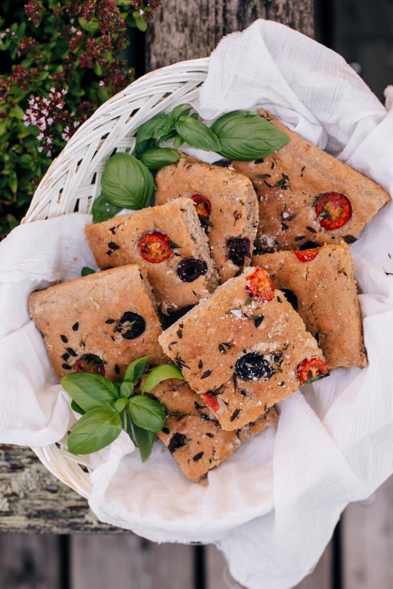 gluteeniton focaccia