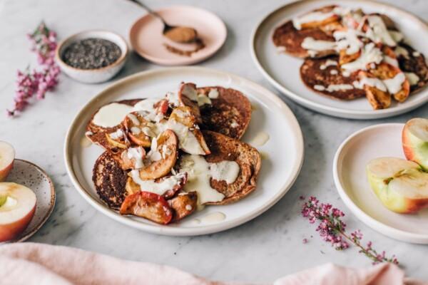 gluteenittomat omena-chiapannukakut