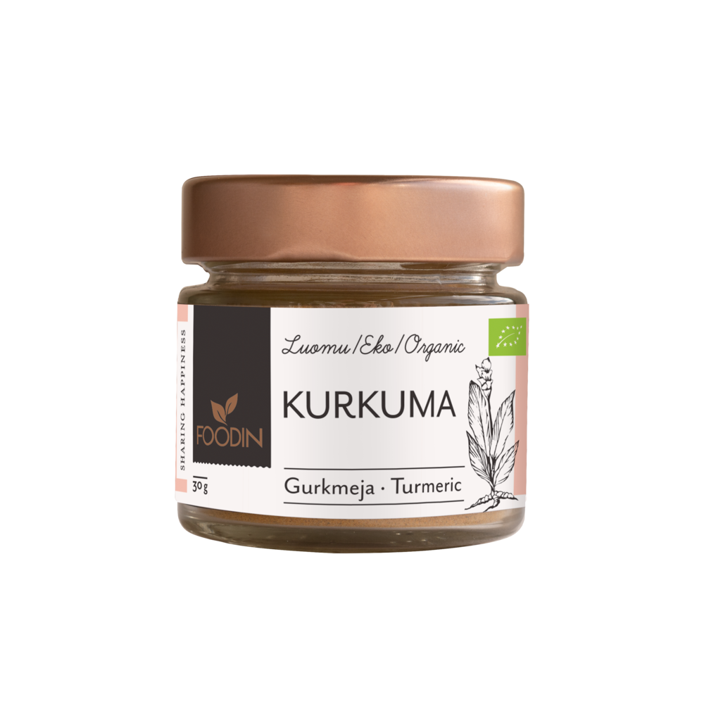 Foodin Kurkuma 30g maustepurkki