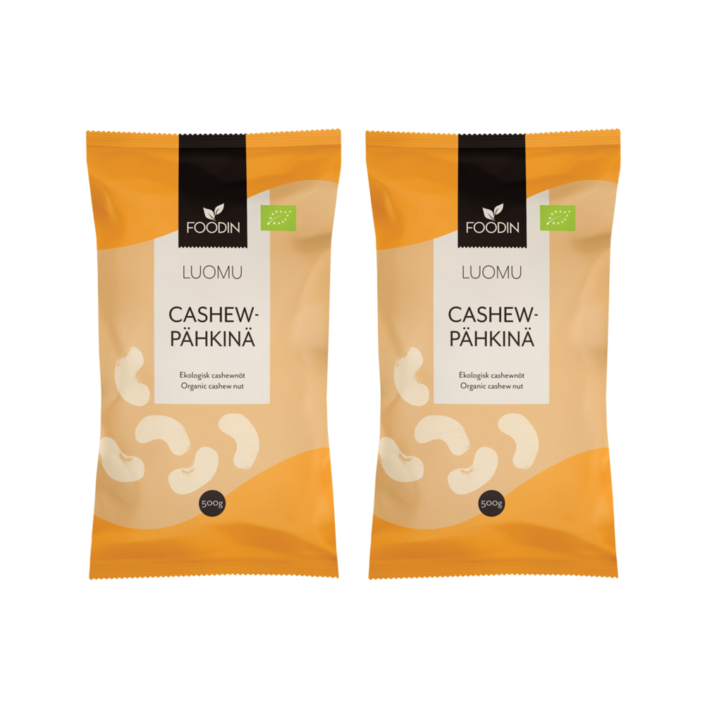 Cashewpähkinä, luomu 500g x 2kpl
