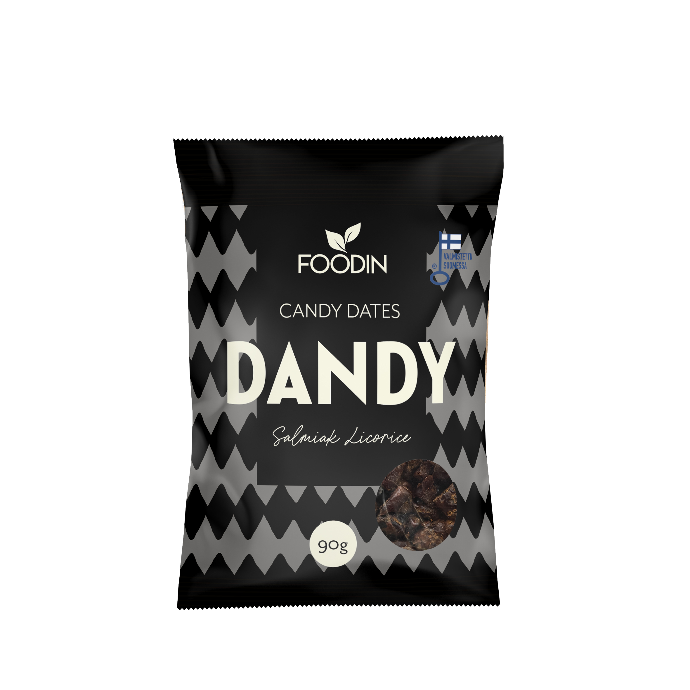 Dandy Candy Dates, Salmiak Liquorice 90 g pussi