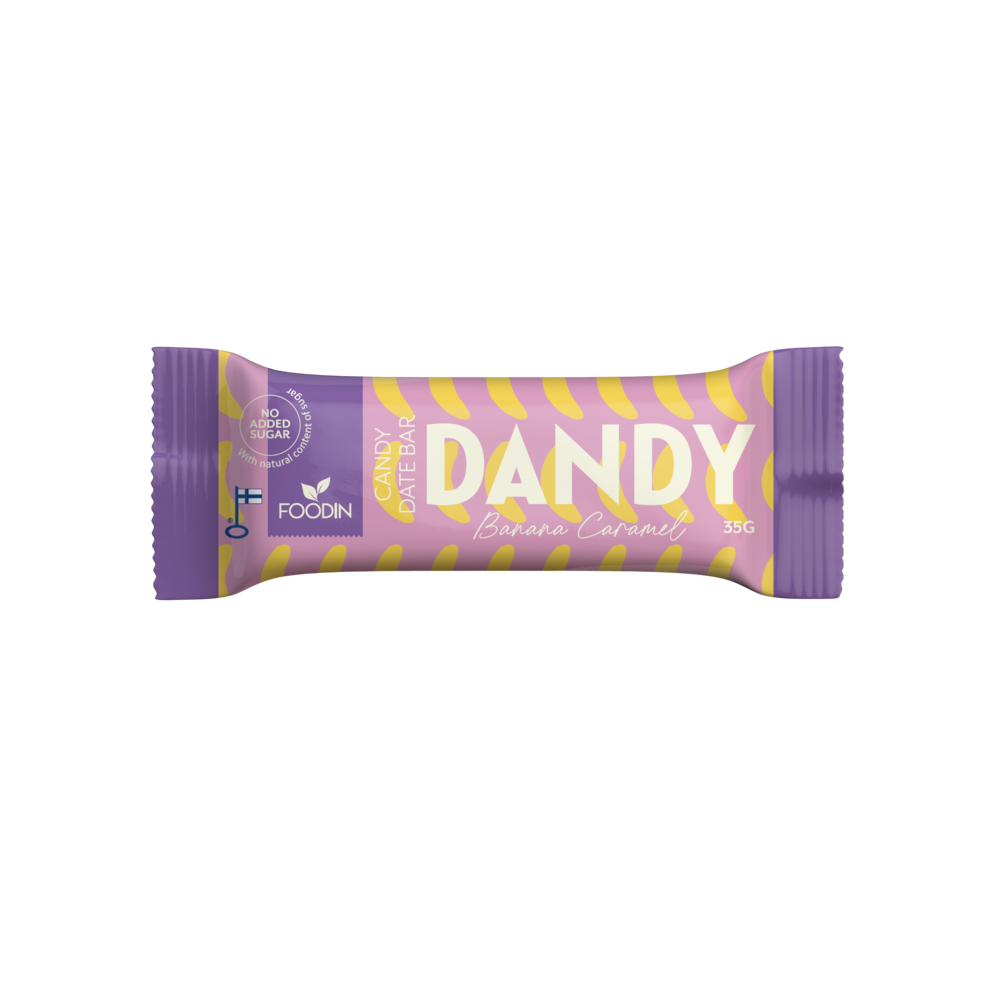 Dandy Candy Date Bar Banana Caramel patukka