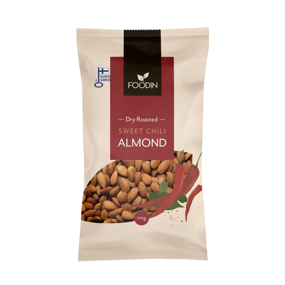 Sweet Chili Almonds 110 g pussi